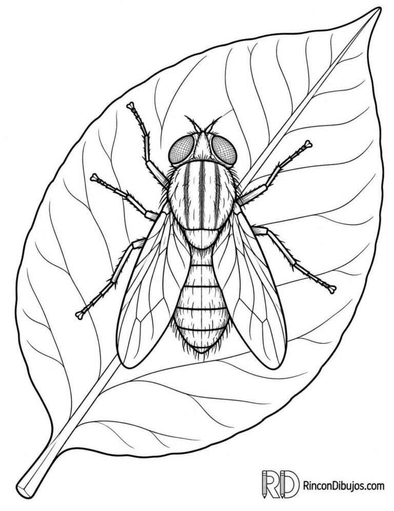 Dibujos de Moscas para Colorear