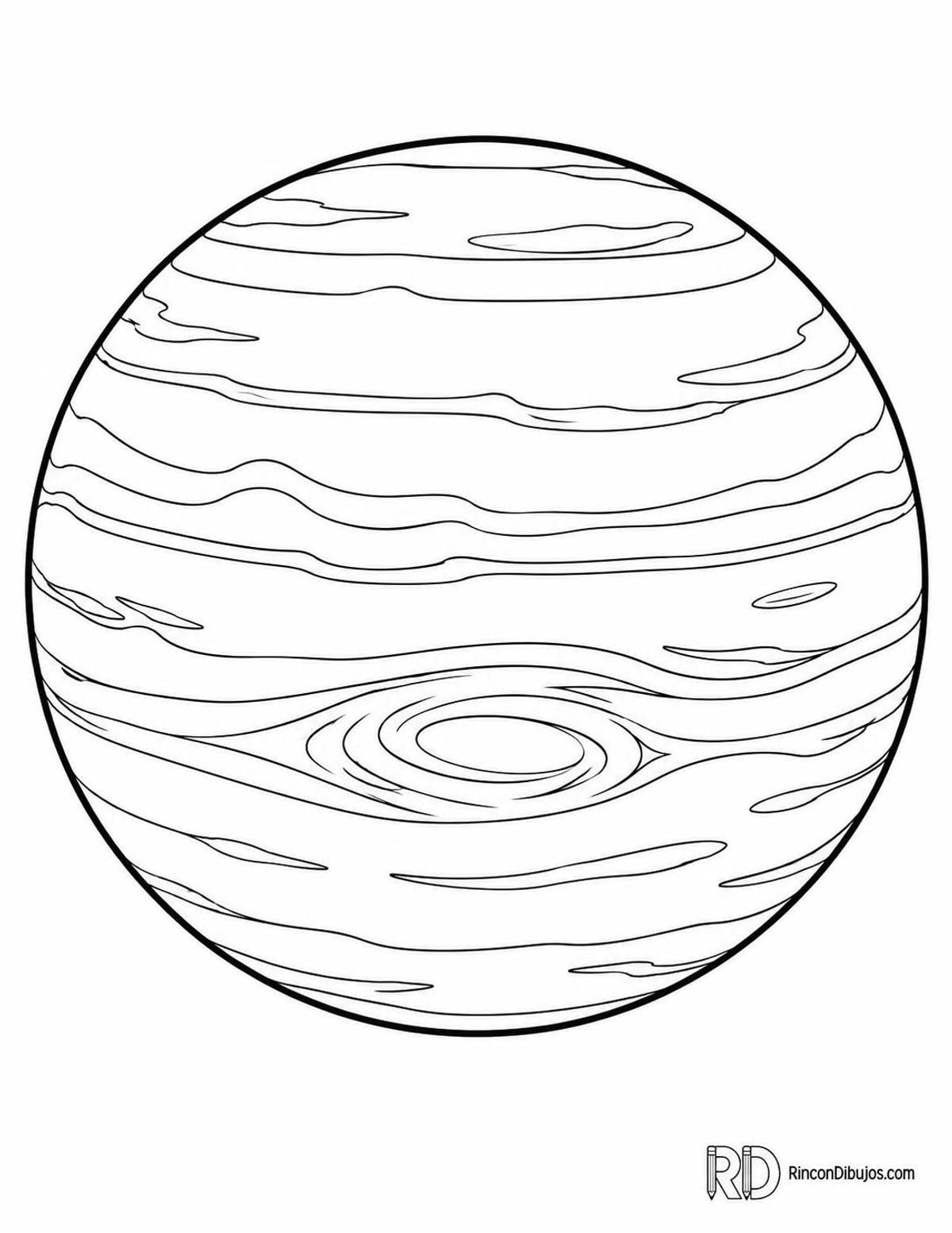 Dibujo de Neptuno para colorear Dibujo de Neptuno para colorear