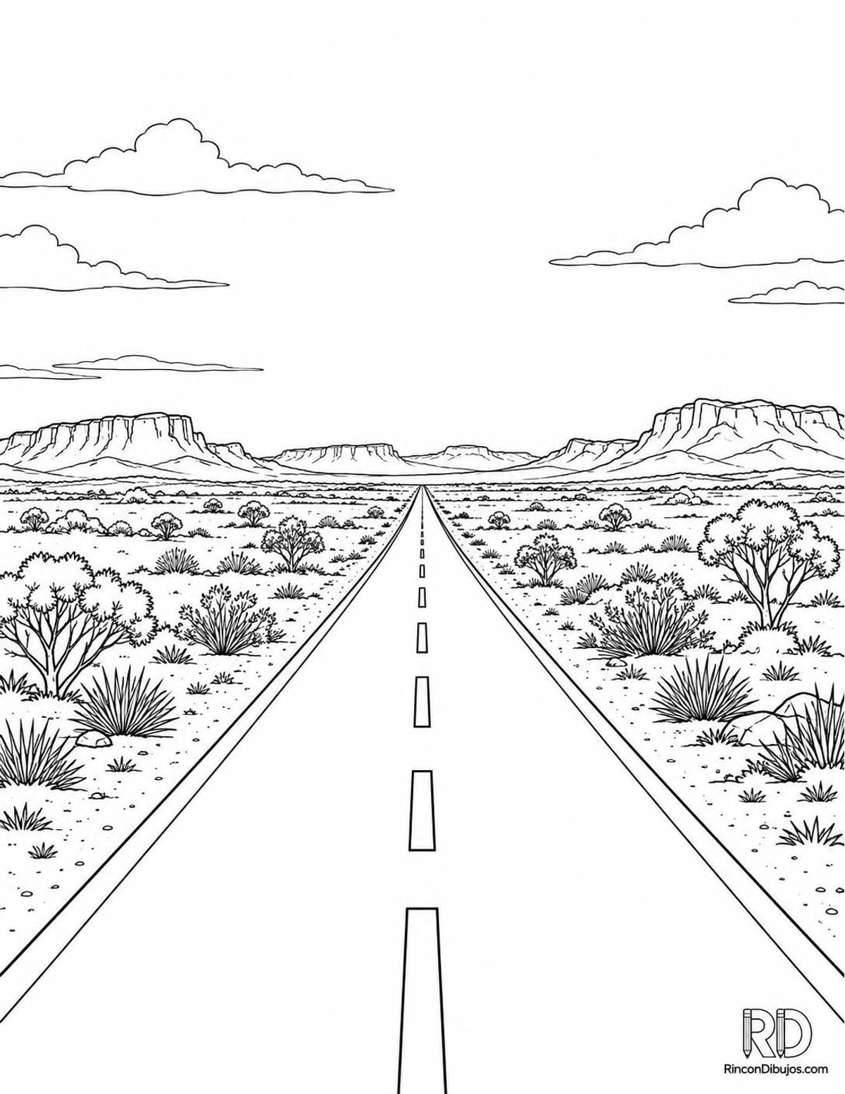 Dibujo de Outback australiano para colorear Dibujo de Outback australiano para colorear