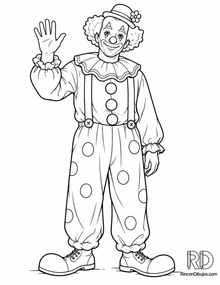 Dibujos de Payasos para Colorear