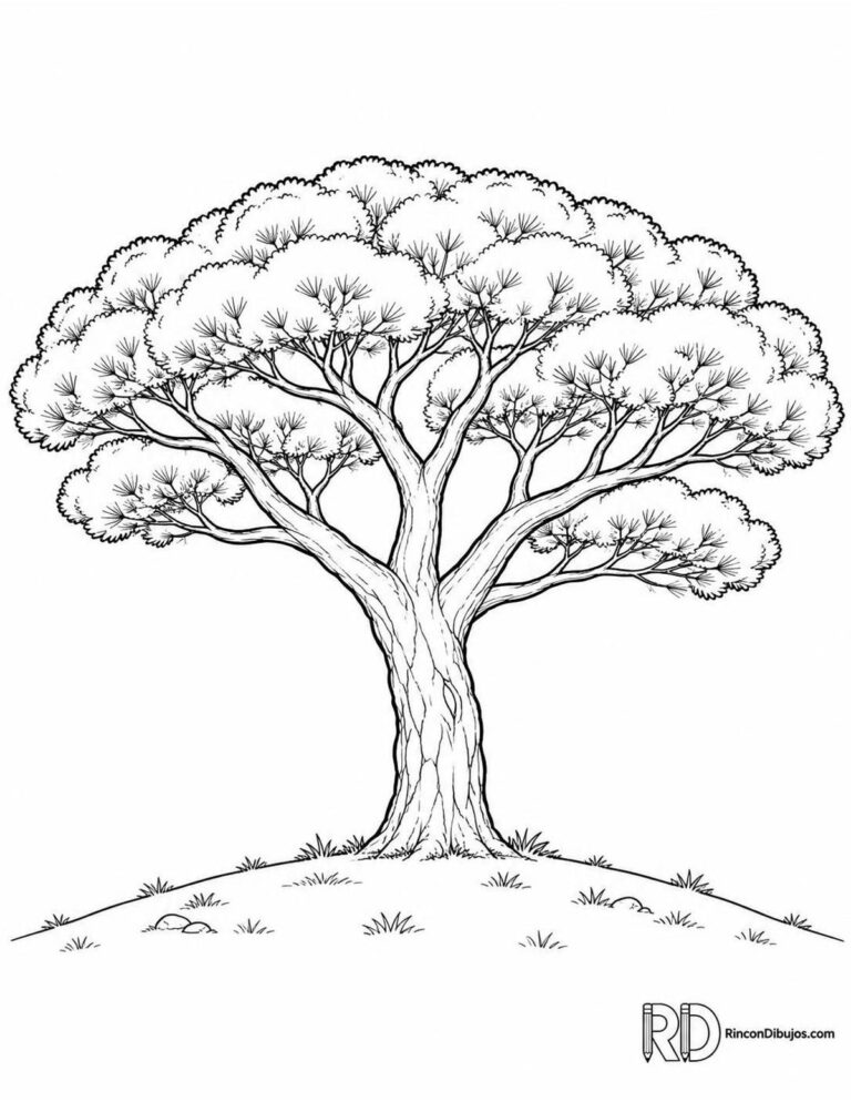 Dibujos de Pinos para Colorear