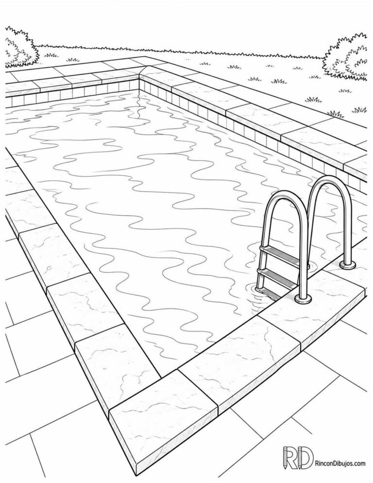 Dibujos de Piscinas para Colorear