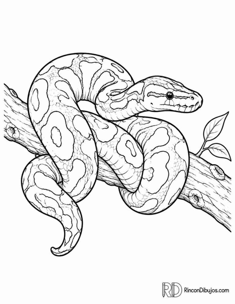 Dibujos de Serpientes para Colorear