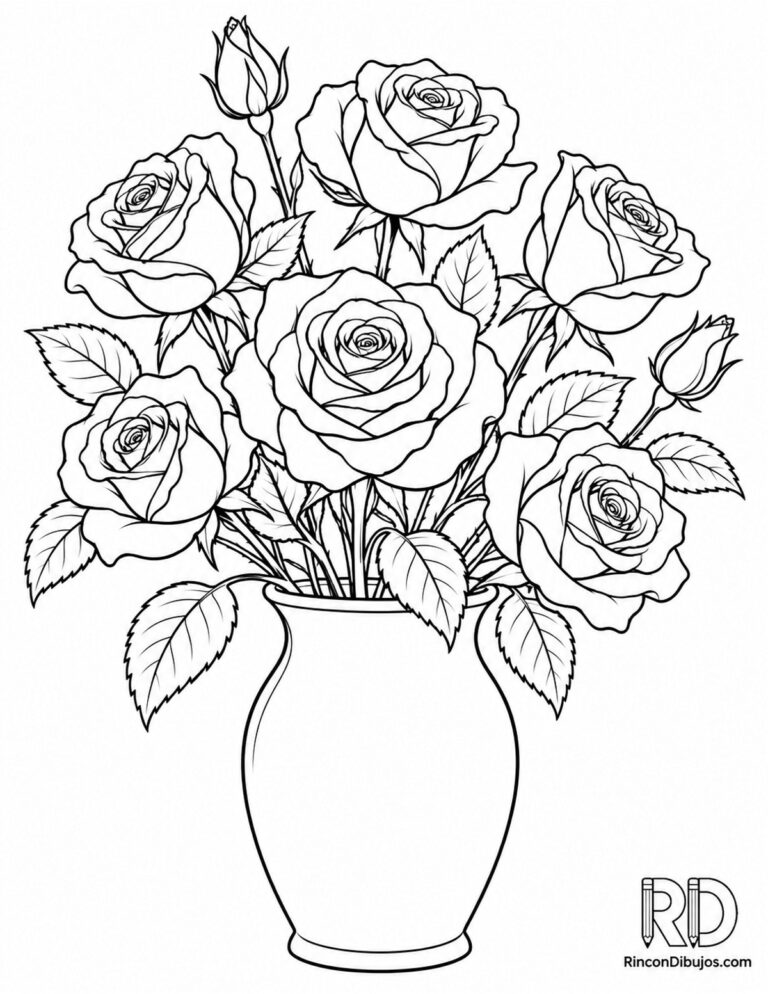 Dibujos de Flores para Colorear