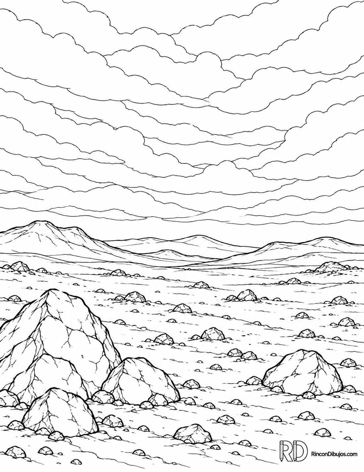 Dibujo de superficie de Venus para colorear Dibujo de superficie de Venus para colorear