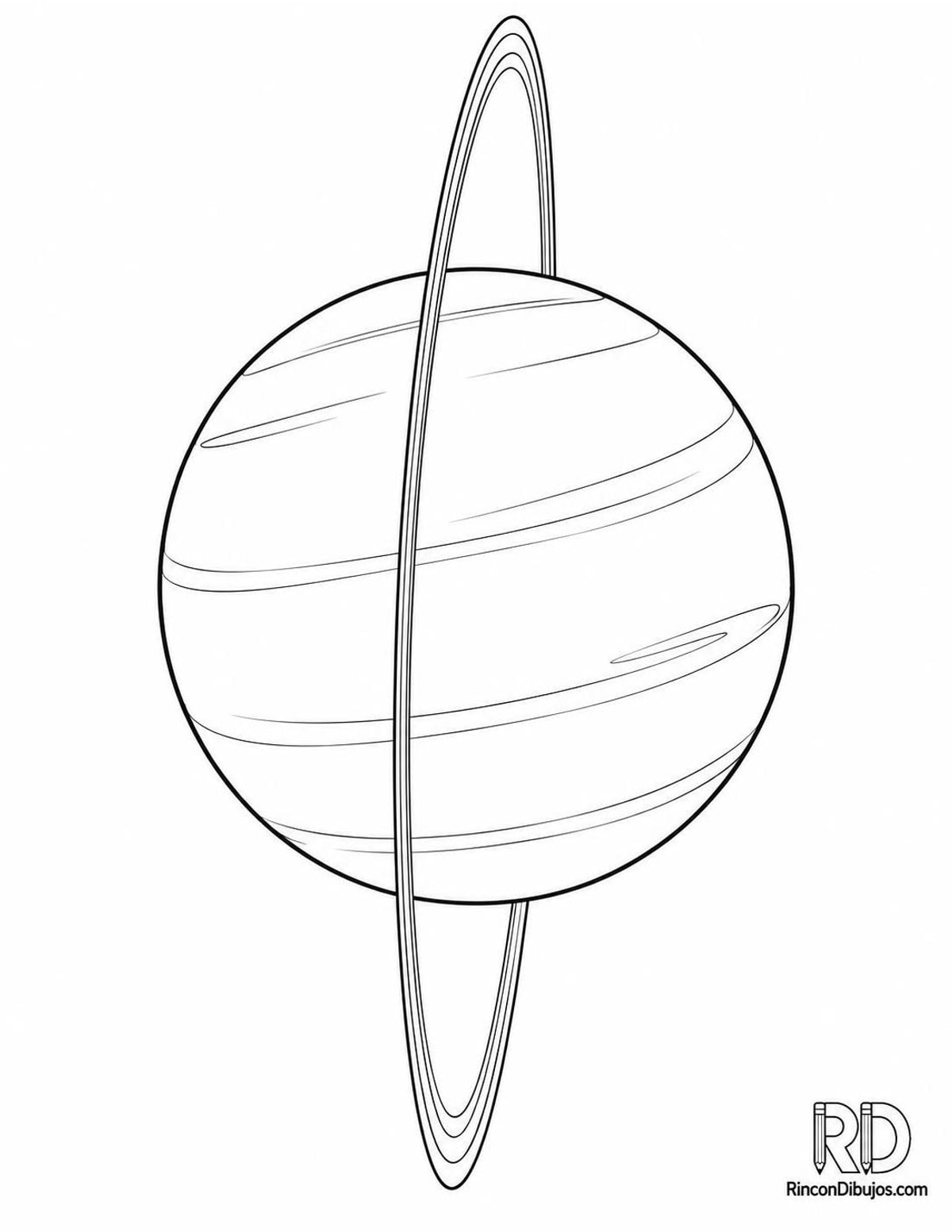 Dibujo de Urano para colorear Dibujo de Urano para colorear