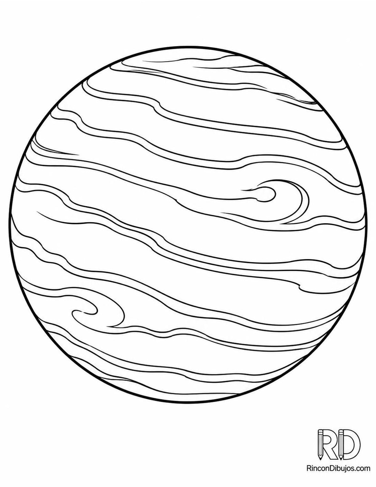 Dibujo de Venus del Sistema Solar para colorear