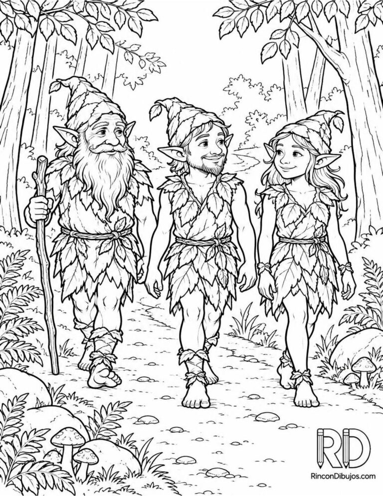 Dibujos de Duendes para Colorear
