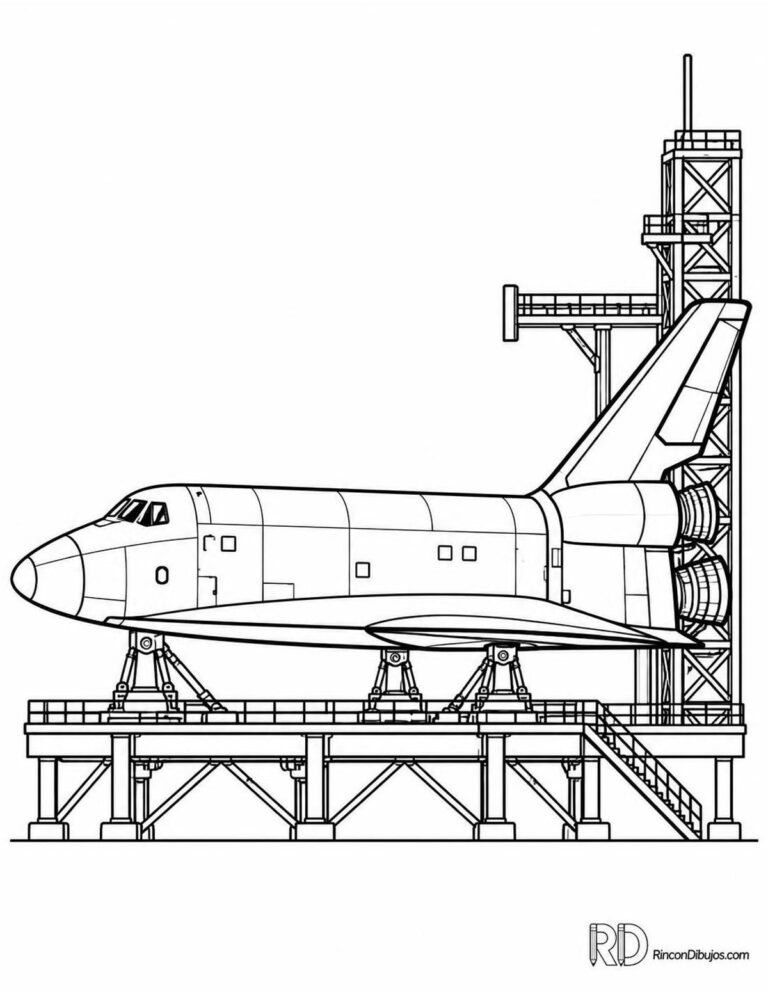 Dibujos de Naves Espaciales para Colorear